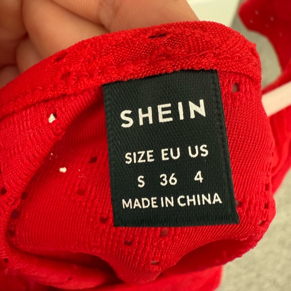 Red Ruffled One-Piece bodysuit - Picture 2 of 2